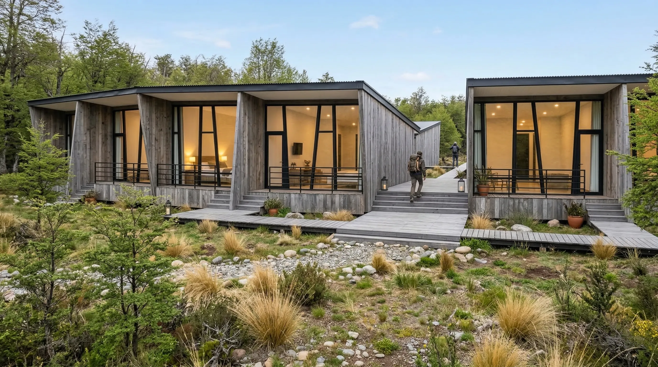 Render Vista de Hotel Montes De La Patagonia — PatagoniaBIM
